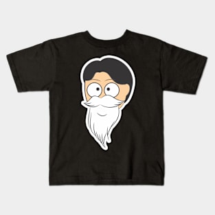 Guy with Beard Santa Kids T-Shirt